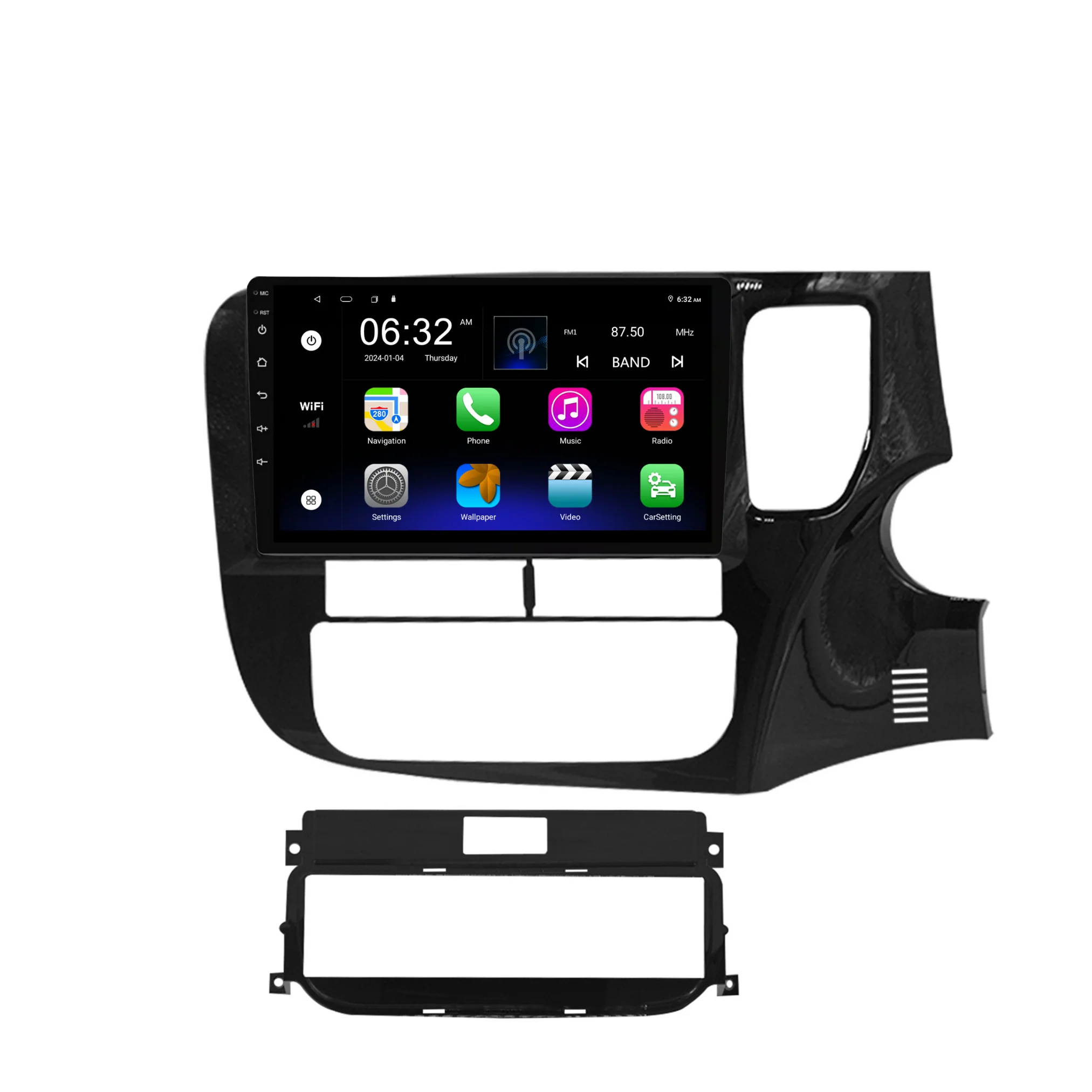 Mitsubishi Outlander (2012-2020) Plug & Play Head Unit Upgrade Kit: Car Radio with Wireless & Wired Apple CarPlay & Android Auto - Image 6