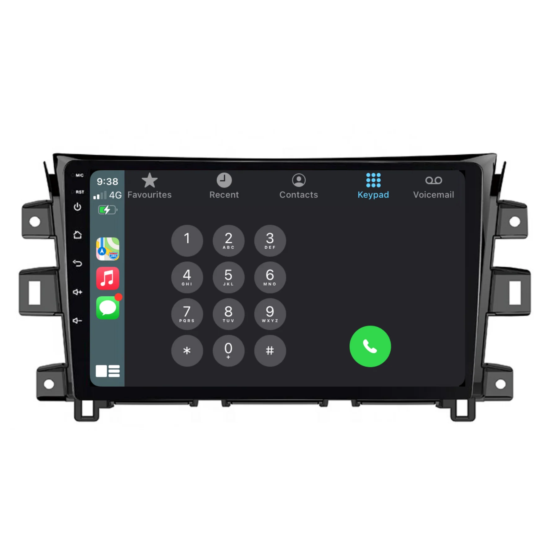Nissan Navara / NP300 (2015-2022) Plug & Play Head Unit Upgrade Kit: Car Radio with Wireless & Wired Apple CarPlay & Android Auto - Image 3