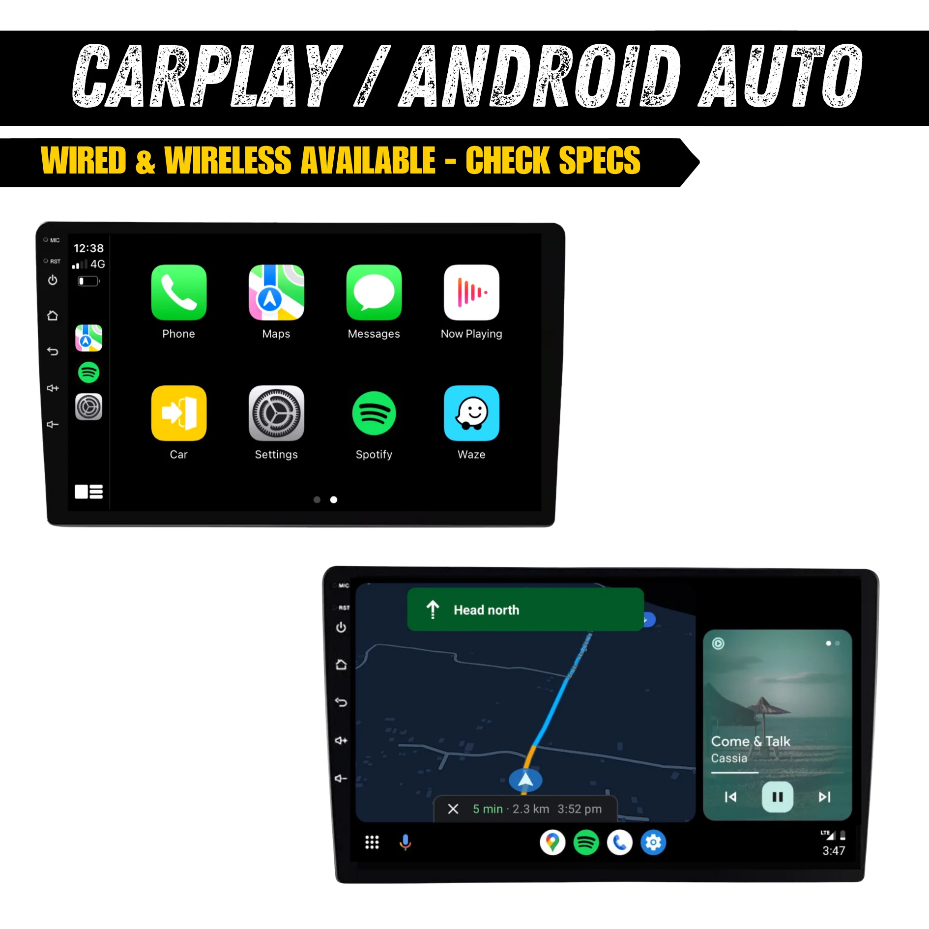 Mitsubishi Outlander (2012-2020) Plug & Play Head Unit Upgrade Kit: Car Radio with Wireless & Wired Apple CarPlay & Android Auto - Image 7