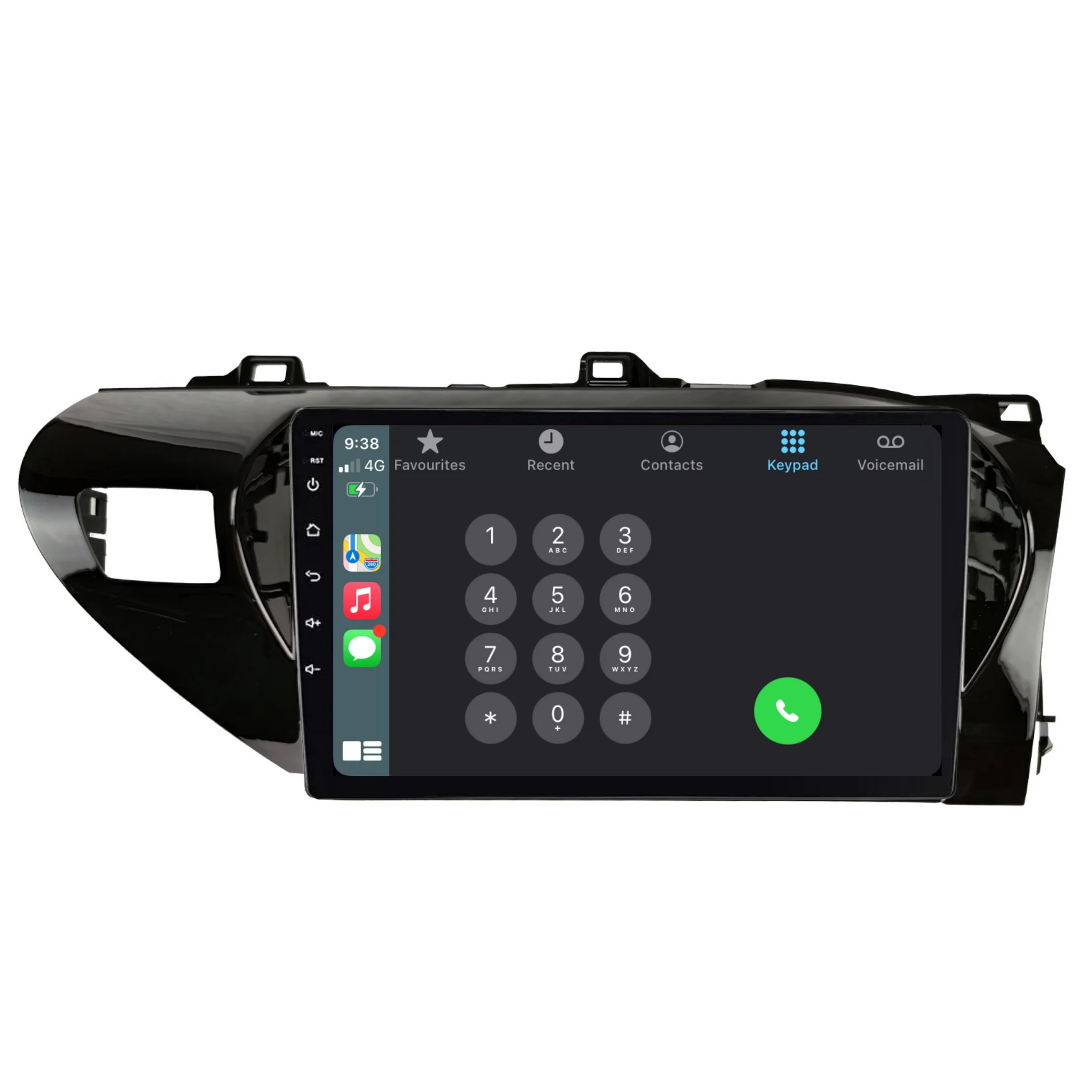 Toyota Hilux N80 / SR5 (2014-2022) Plug & Play Head Unit Upgrade Kit: Car Radio with Wireless & Wired Apple CarPlay & Android Auto - Image 4