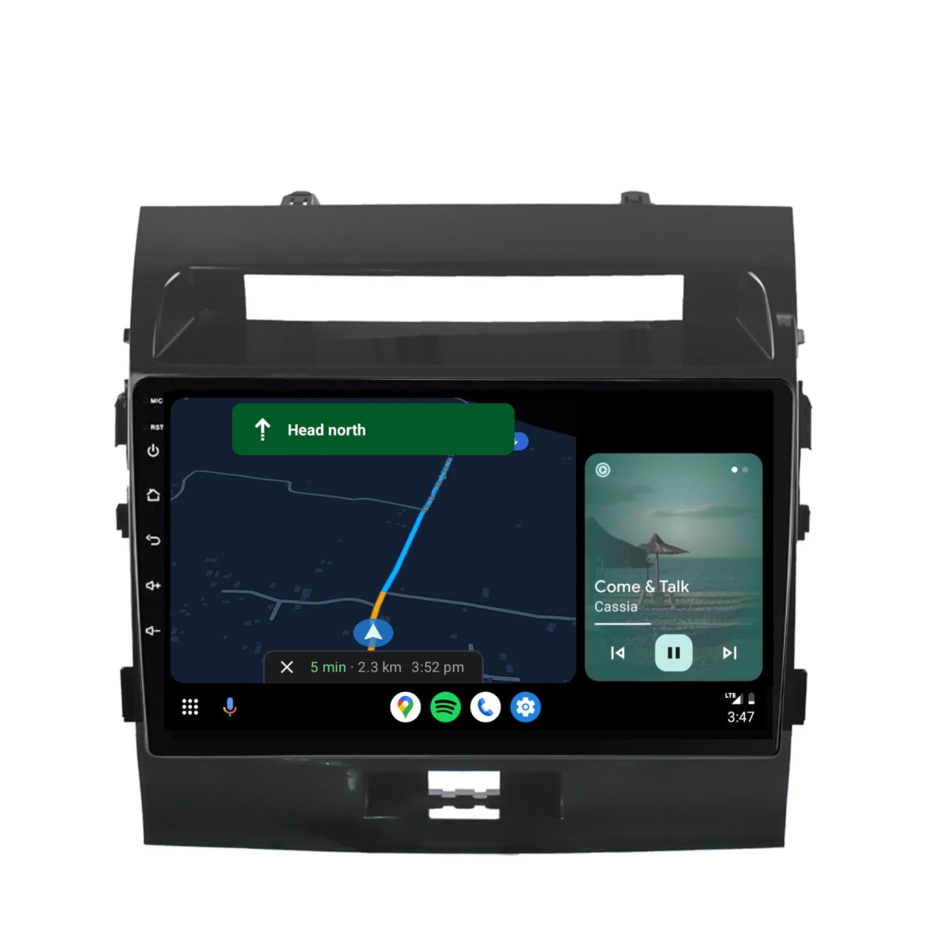 Toyota Landcruiser 200 Series (2008-2015) Plug & Play Head Unit Upgrade Kit: Car Radio with Wireless & Wired Apple CarPlay & Android Auto - Image 4
